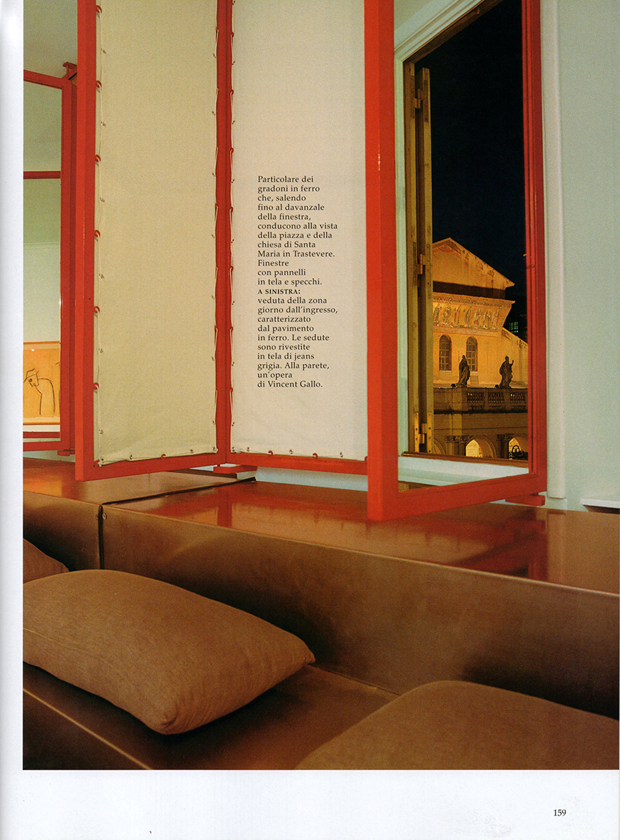 AD - Architectural Digest. Le più belle case del mondo: In & Out, n° 301, giugno 2006, luci a Trastevere, pp 158-163