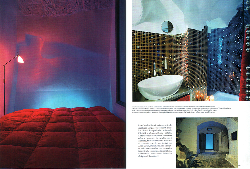 AD - Architectural Digest. Le più belle case del mondo: Vivere bene al mare e in campagna, n° 315, agosto 2007, Lo spazio dell’illusione, pp. 96-101