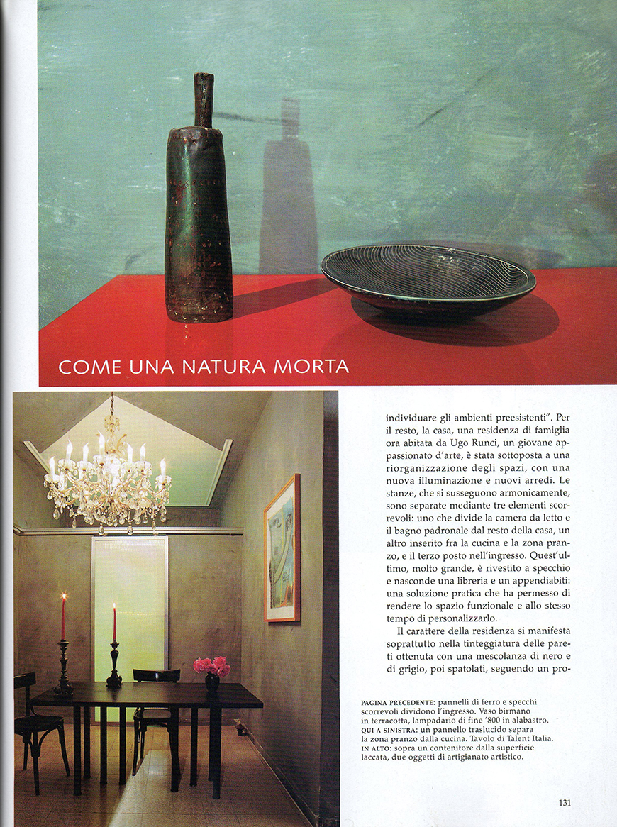 AD - Architectural Digest. Le più belle case del mondo: Stile a contrasto,,, n° 296, gennaio 2006, Le luci della penombra, pp. 126-133