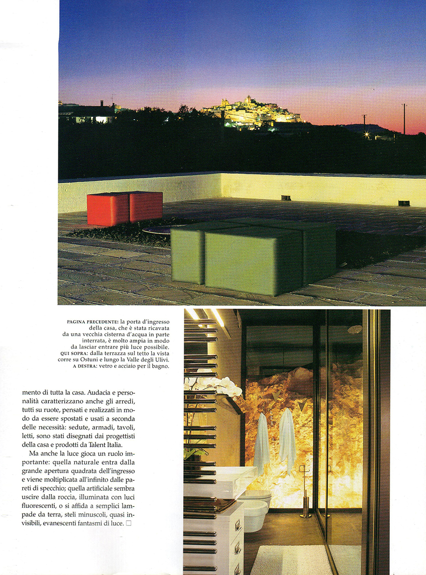 AD - Architectural Digest. Le più belle case del mondo: Vivere con stile, n° 304, settembre 2006, Cuore di pietra, pp. 228-235